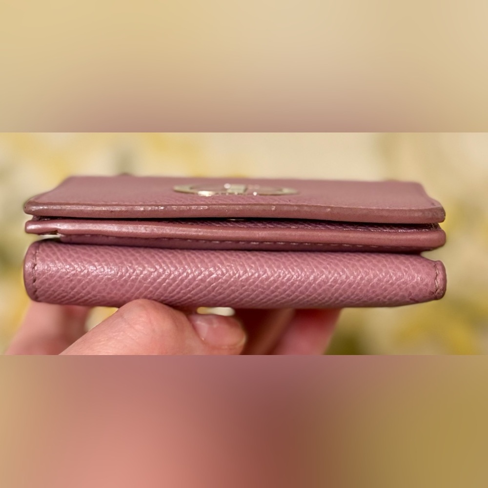 CHRISTIAN DIOR 30 Montaigne CD Logo Pink Barbie Coquette Compact Wallet Case - Picture 6 of 16